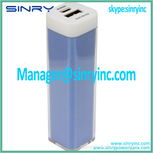 Portable Lipstick 2600mAh Power Bank for Mobile phones PB12